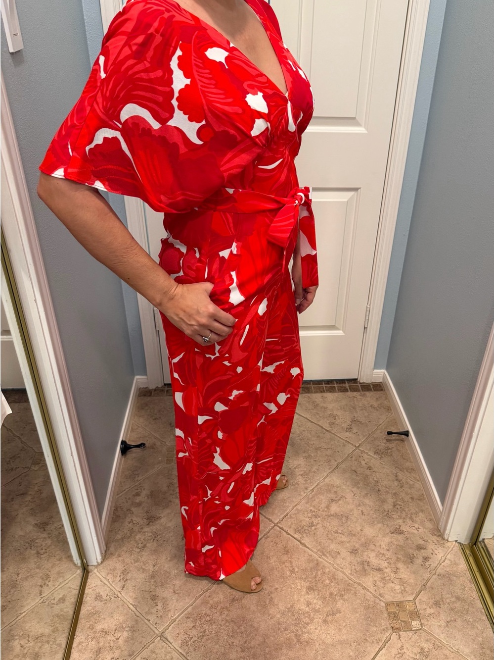 Trina Turk Floral Silk Jumpsuit
